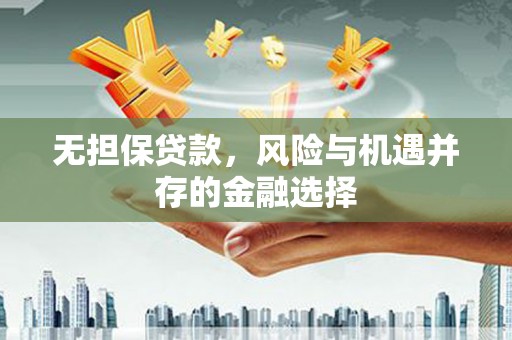 江宁无担保贷款，风险与机遇并存的金融选择
