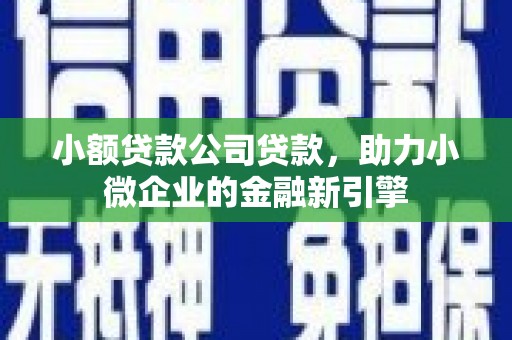 江宁小额贷款公司贷款，助力小微企业的金融新引擎