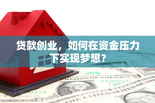 江宁贷款创业，如何在资金压力下实现梦想？