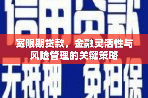江宁宽限期贷款，金融灵活性与风险管理的关键策略