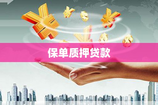 江宁保单质押贷款