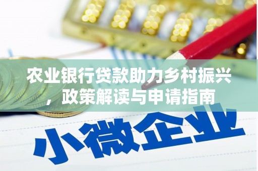 江宁农业银行贷款助力乡村振兴，政策解读与申请指南