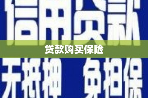 江宁贷款购买保险