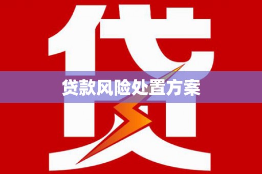 江宁贷款风险处置方案