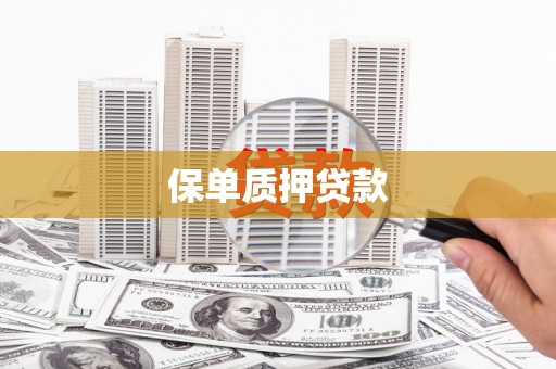 江宁保单质押贷款