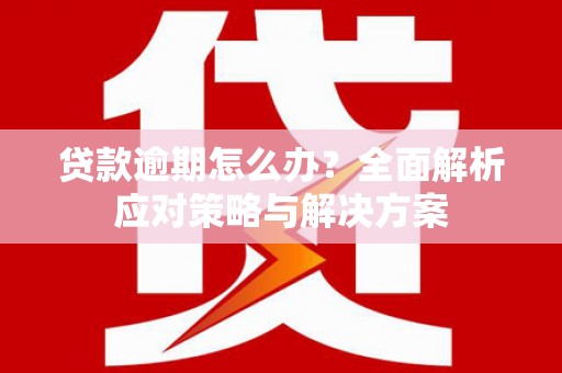 江宁贷款逾期怎么办？全面解析应对策略与解决方案